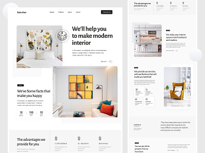 Interior Design Agency - Landing Page branding design furnitureweb graphic design graphicsdesigner interior interiordesigagencyweb interiordesign landing page design landingpage minimal modern design realestaeagency trendydesign ui uidesigner uiux web webdesign website