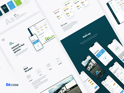 Autium - Behance case study app behance car accident case study dashboard design process drivers fleet management form inspection management material design mobile app navigation reporting accidents saas steps style guide web app wizard