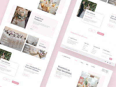 Wedding Souvenir Website - Landing Page adobexd figma figmadesign landingpage uiux uiuxdesign webdesign weddingwebsite