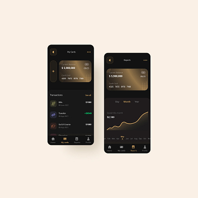 Mobile Banking App app bank credit card design graphic design ui ux website