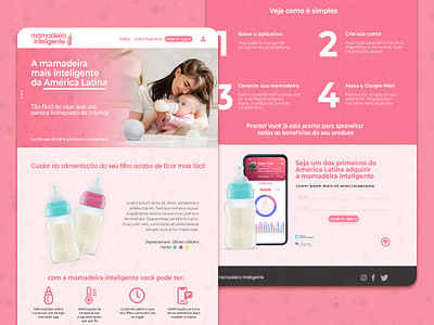 Smart Bottle Landing page alexa branding graphic design landing page logo smart ui ux