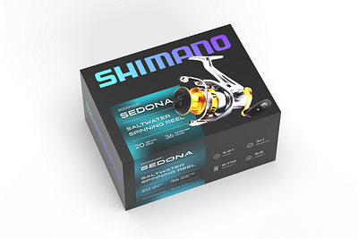 Shimano Fishing Packaging branding design fishing fishing gear fishing reel package design packaging shimano tackle