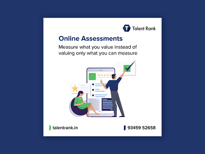 Talent Rank - social media creative assessment branding creatives employment facebook ads facebook campaign graphic design hiring process hr illsutration instagram post job linkedin post online recruitment ratings shortlist social media collateral social media creative vector design