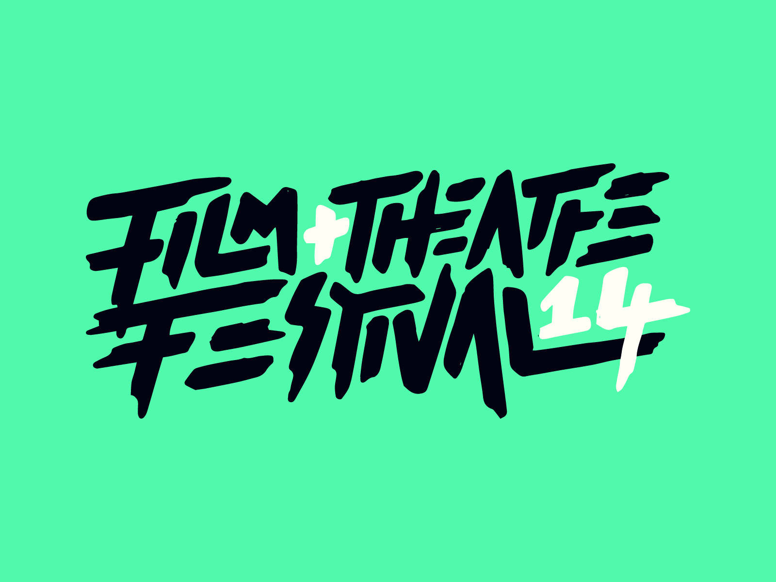 Example of Film & Theatre Festival 2014 Lettering Logo