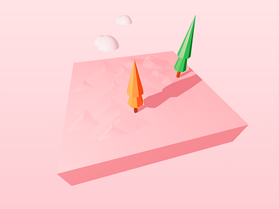 Political data visualization 🌲 3d cloud data data visualization fiber isometric low poly low polygon political polygon react three threejs tree vote