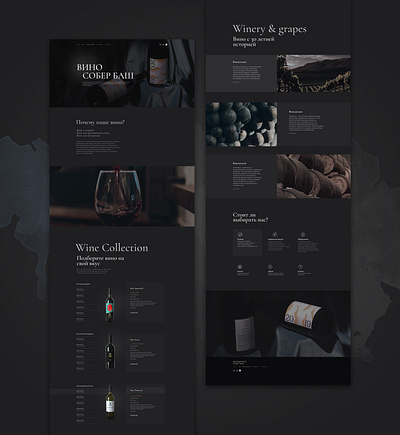 Web design site of wine branding design site tilda ui ux webdesign