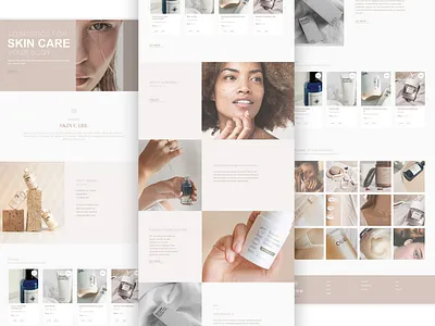 Web design site cosmetics branding design site tilda ui ux webdesign