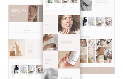 Web design site cosmetics branding design site tilda ui ux webdesign