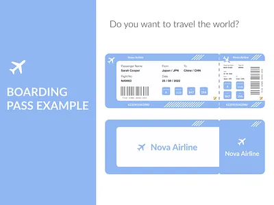 Boarding Pass boarding pass design illustration ui ux web website