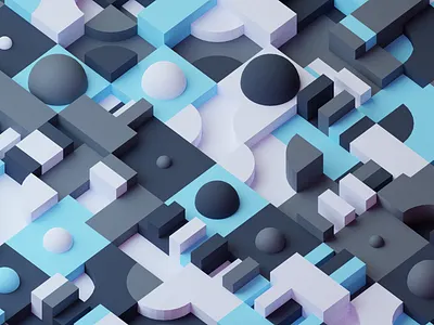 3D pattern 3d blender generative pattern random