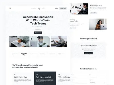 Teamway ✶ Landing Page design heading hero landing landingpage landingui saas ui ux web website