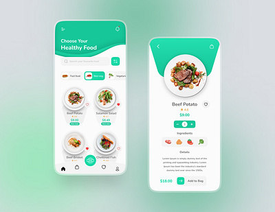 Food Delivery app 🍔🌭🍕🍱 appdesign design dribbleshots graphic design ui uidesign uiux userinterface ux