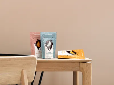 Chocolate candy packaging design 3d adobe dimension branding chocolate coreldraw graphic design pack packaging design rendering