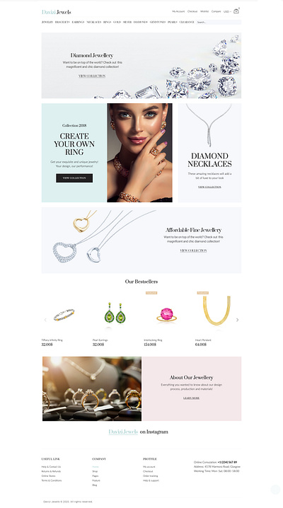 Davizi Jewels animation branding brandmanagement brands design graphic design graphics illustration logo ui