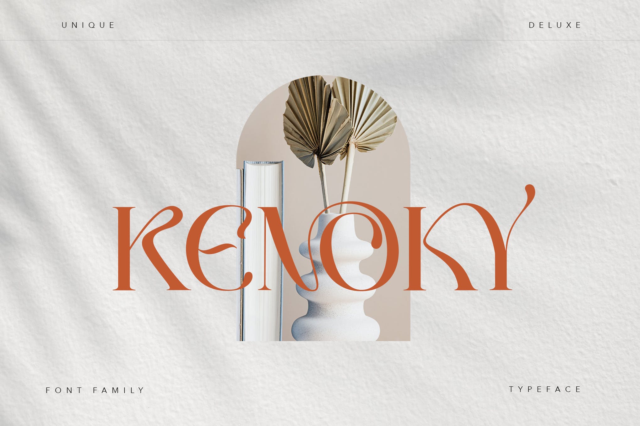 Kenoeky Display Font app branding design display display font elegant font graphic design illustration logo typography ui unique ux vector