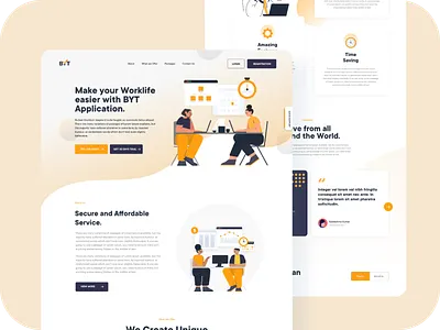 BYT Website Design branding design illustration logo ui ui ux web design