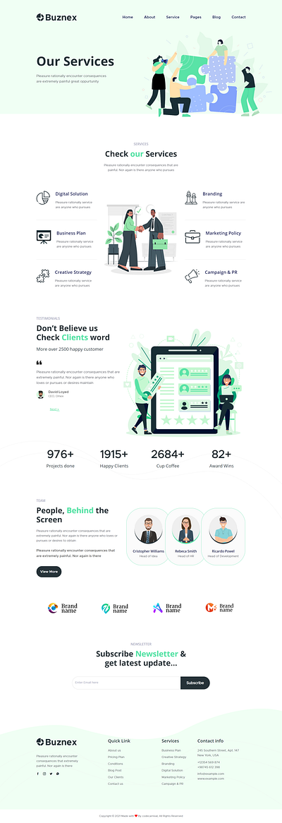 Buznex – Business React JS Template business react js template business website modern react js template react js based web template react js template responsive