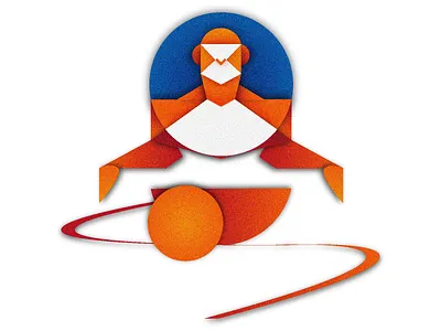 Monkey abstract animal art branding character design clean cool creative design flat graphic design idea illustration illustrator logo minimal modern red simple sketch