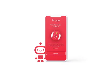 Hugo Banking Application ae animation berg branding character design graphic motion motion graphics