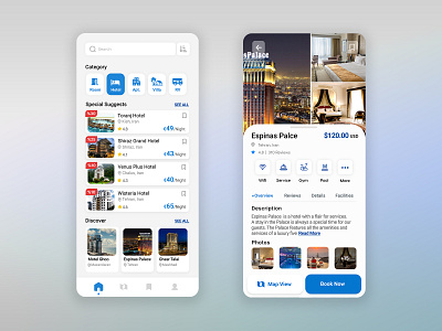 Booking Application adobe xd application booking app branding concept design figma hotel idea photoshop ps travel travel app ui uiux villa