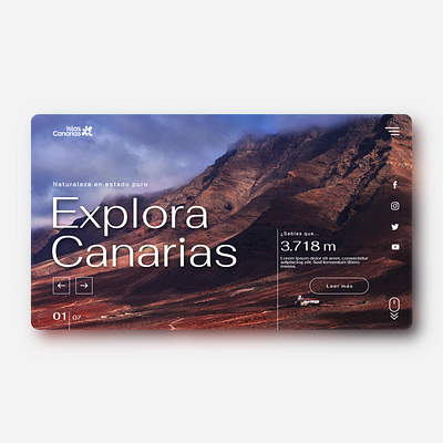 Canary Islands' tourism website 02 design graphic design ui ux web design webdesign