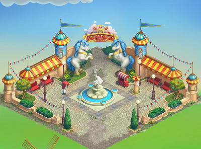 Props Design 2d 3d art branding design environment games illustration ui
