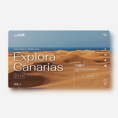 Canary Islands' tourism website 01 design graphic design ui ux web design webdesign