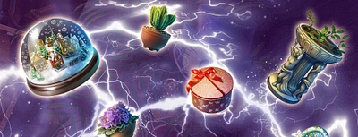 Items Design 2d 3d art branding design environment games illustration ui