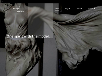 Portfolio of Chinese sculptress animation ui ux