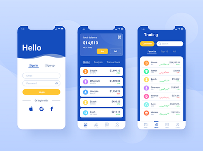 Crypto App analysis app card crypto design finance registration ui ux wallet