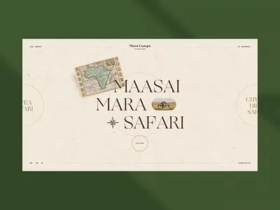 Mara Camp Safari Travel website agency animation behance brand branding case graphic design homepage icon logo motion graphics safari travel typography ui ux vector webdesign