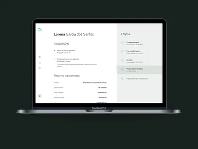 Loan details page admin admin pannel dashboard feed product design timeline ui ux web design