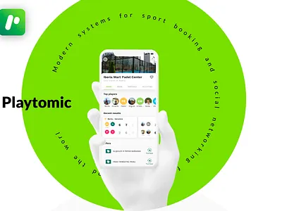 Playtomic app design ui ux