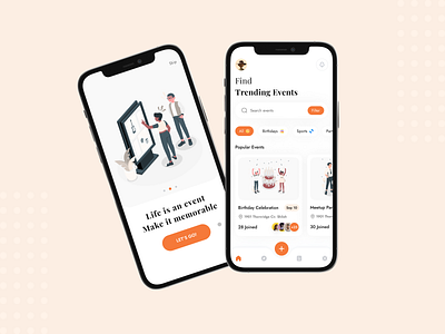 Events App Design app app ui design booking app conference event book events events app design events bookings events ui ios meet up mobile app design mobile app ui online bookings trending trendy app trendy events app ui ui design ux