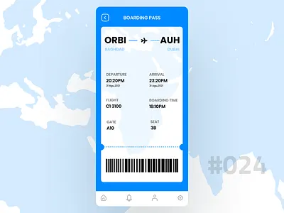 Daily UI | 024 | Boarding Pass dailyui ui ux