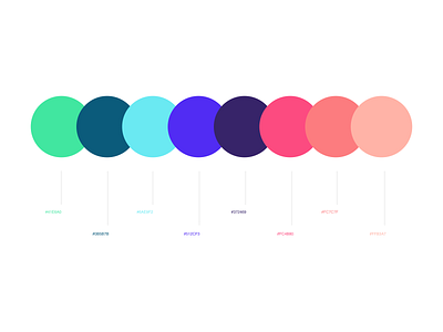 Color palette color palette design illustration typography ui ux vector web design
