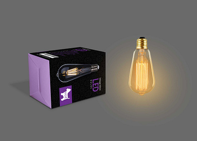 Premium Edison Led Bulb Packaging Mockup animation best branding bulb clean design edison graphic design illustration illustrator led bulb logo packaging premium ui vector website