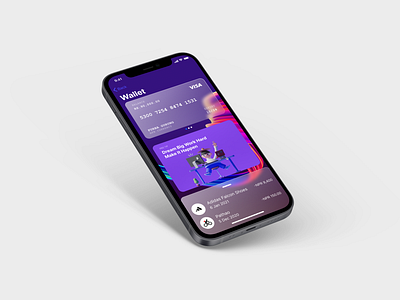 Mobile Wallet UI Design design figma furbaarts graphic design photoshop ui ux