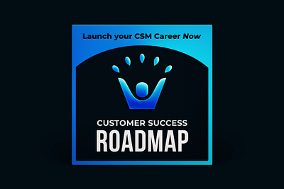 Podcast Cover — Customer Success Roadmap customer success cx gradient icon person icon podcast podcast cover roadmap