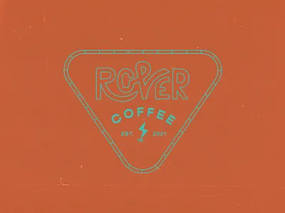 Rover Coffee 2 coffee dog doggo illustration logo texture typography vector