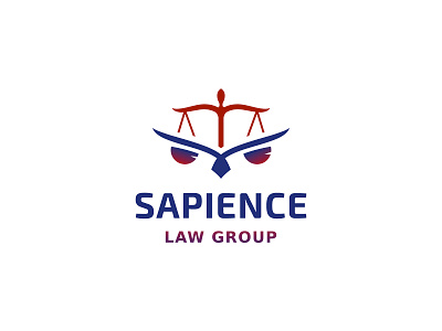 SAPIENCE law group logo design branding creative graphic design law lawyer logo logo logo design owl logo