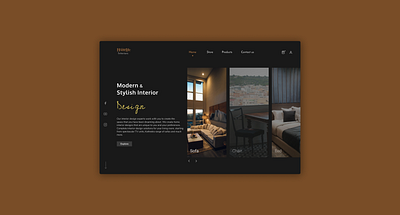 Modern Home Landing Page. app branding concept design illustration landing page ui uiux user experience userinterface web ui