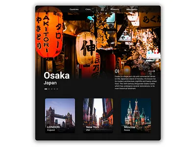 Japan Tourism Landing Page. app branding design illustration tourism tourism ui ui uiux user experience userinterface web ui