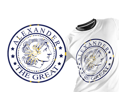 Alexander the great t-shirt design alexander the great awesome logo branding cover design design graphic design illustration logo t shirt design typography design ui vector