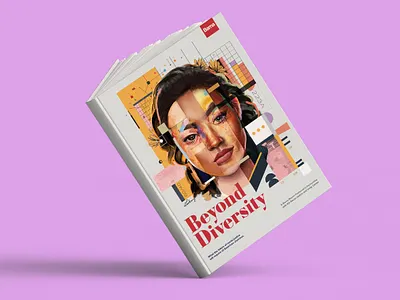 Beyond Diversity book book cover branding campaign church collage colorful data design diversity ill illustration