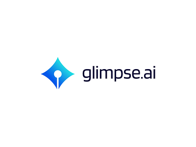 Glimpse ai animation brand book brand identity branding case study identity logo logo animation mark motion graphics negative space pen star symbol writing