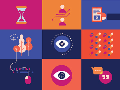 My Tech Wise-Life Icons book branding data design editorial icons illustration report research tech