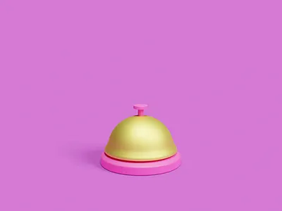 Ring for love 💕 3d 3d icon animation art bell blender design icon illustration love motion design ring for love