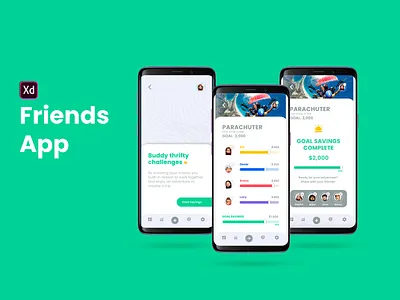 Friends Saving App app design designer follow me inspiration ui