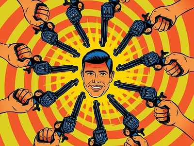 A Case of Mondays design fun illustration monday people pop art popart psychedelic retro surrealism vector vintage weird